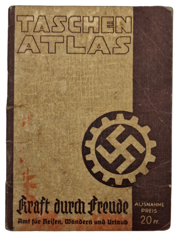 Original WW2 German Brochure - Taschen Atlas Kraft Durch Freude