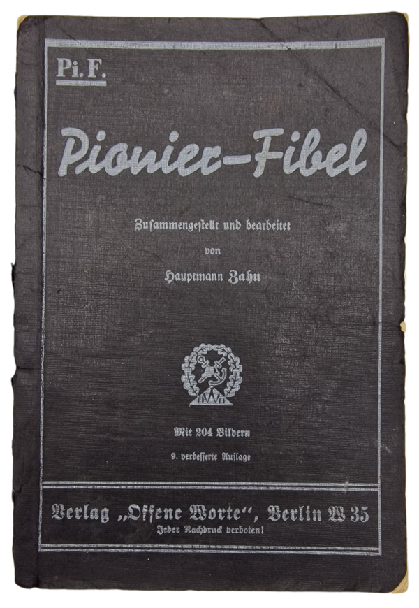 Original WW2 German Book - Pionier-Fibel, Hauptmann Zahn