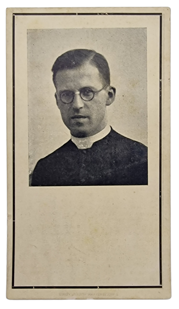 Original WW2 Dutch Death Card - Emile A. F. Goossens Venlo - Bergen Belsen (1945)