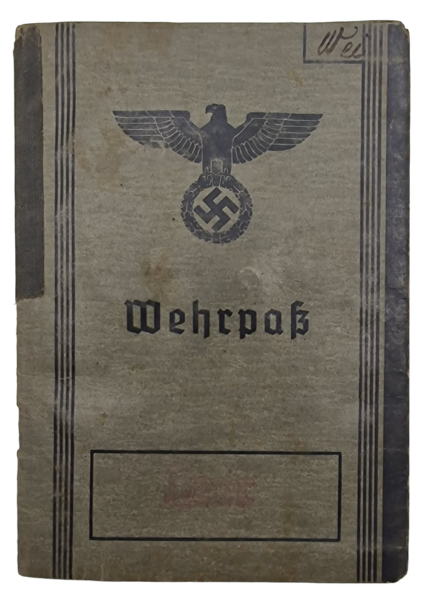 Original WW2 German ID Card - Wehrpass Wehrpflichtiger Wien, Austria (1942)