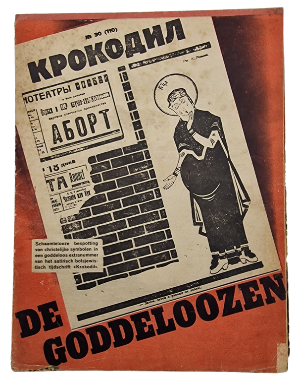 Original WW2 Belgian Anti-Soviet Flyer - De Goddeloozen (The Godless)
