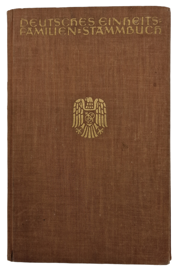 Original WW2 German Document - Filled in Ahnenpass