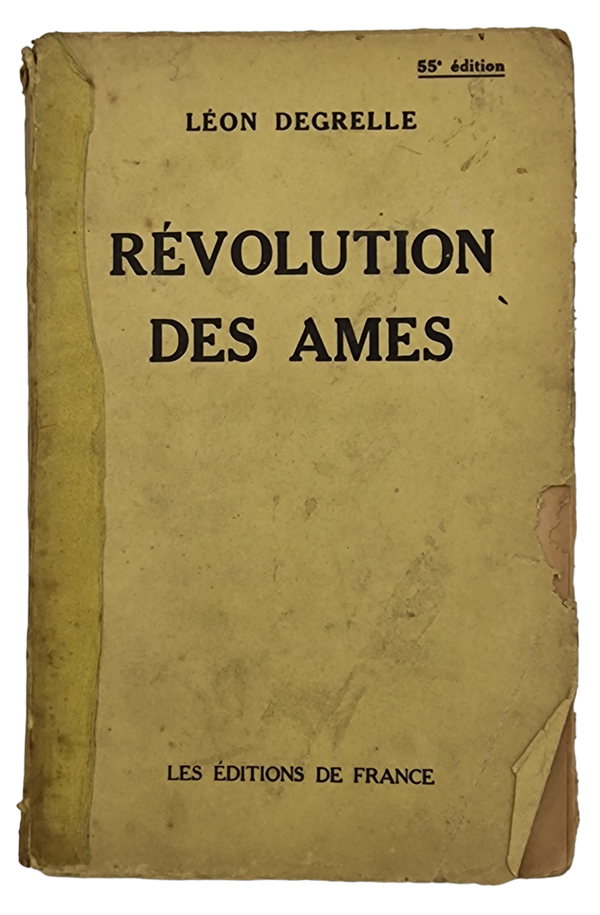 Original WW2 French Book - Revolution des Ames, Leon Degrelle (1938)
