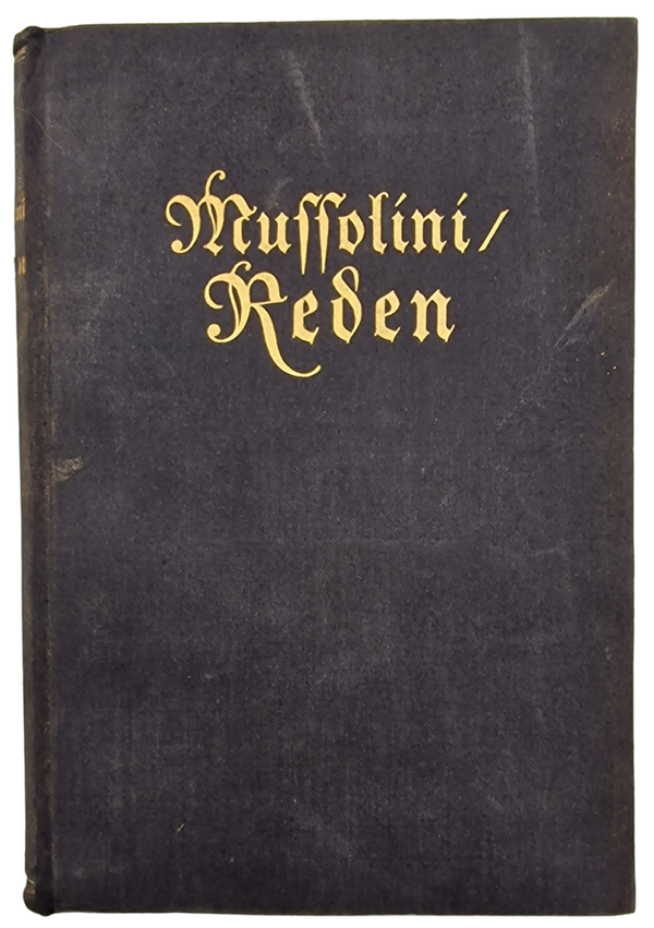 Original WW2 German Book - Mussolini Reden, Max H. Meyer (1925)