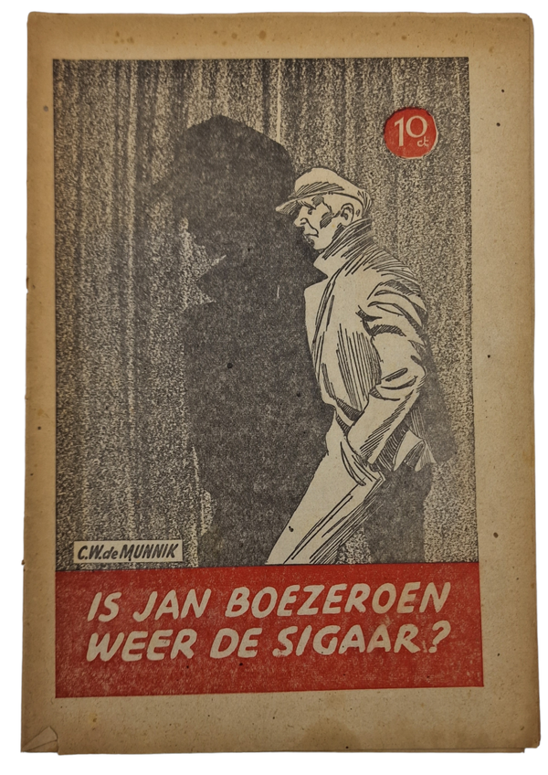 Original WW2 Dutch Collaboration NSB Brochure - Is Jan Boezeroen weer de sigaar? (1942)
