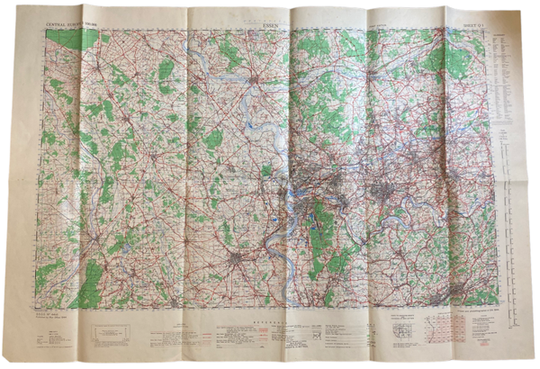 Original WW2 British Map - Essen (1944)