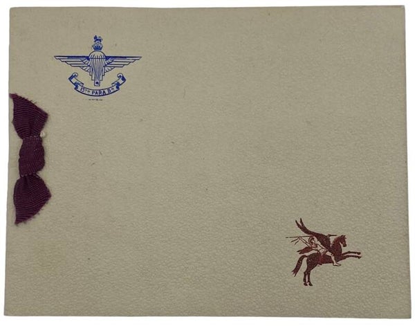 Original WW2 Allied Document - 15th Para Bn India Christmas card (1945)