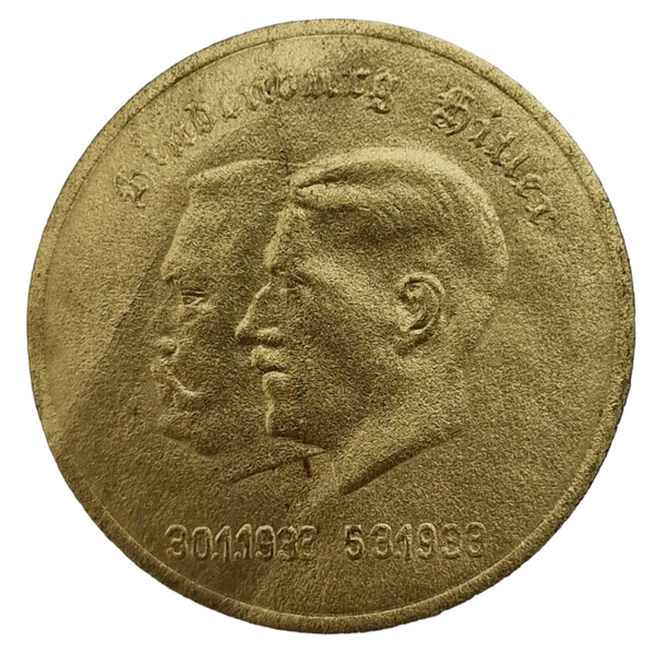 Original WW2 German Document  - Seal Hindenburg Hitler 30.1.1932 5.3.1933 (1933)