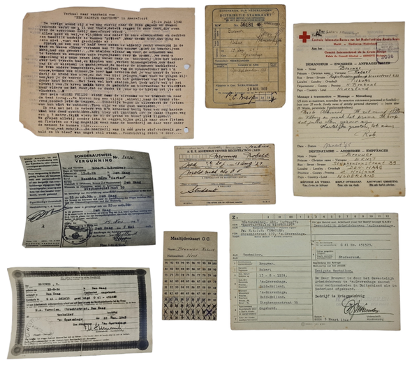 Original WW2 Dutch Document - The Hague document set