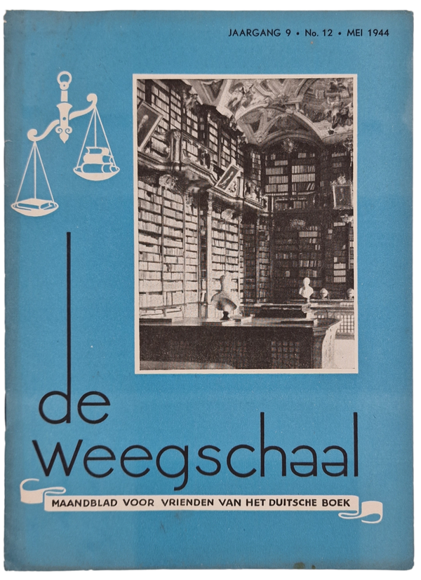 Original WW2 Dutch Magazine - De Weegschaal, 9th year No. 12 (1944)