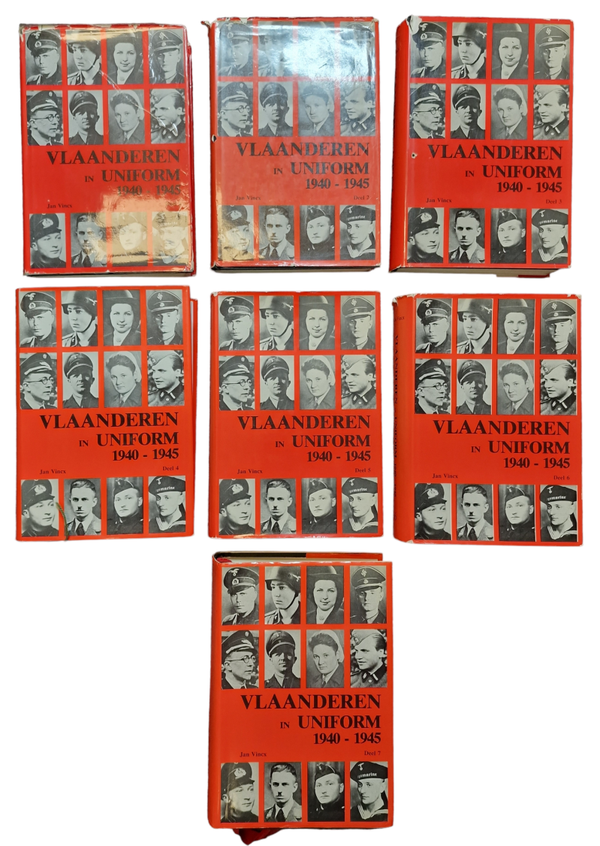 Original Flemish Waffen SS Book - Vlaanderen in Uniform 1940-1945, Jan Vincx (1980-1984)