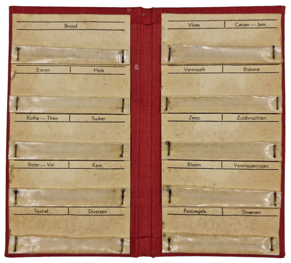 Original WW2 Dutch Document - Foodstamps folder