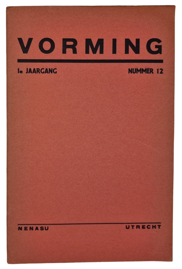 Original WW2 Dutch Collaboration NSB Magazine - Vorming 1st year No. 12 (1937)