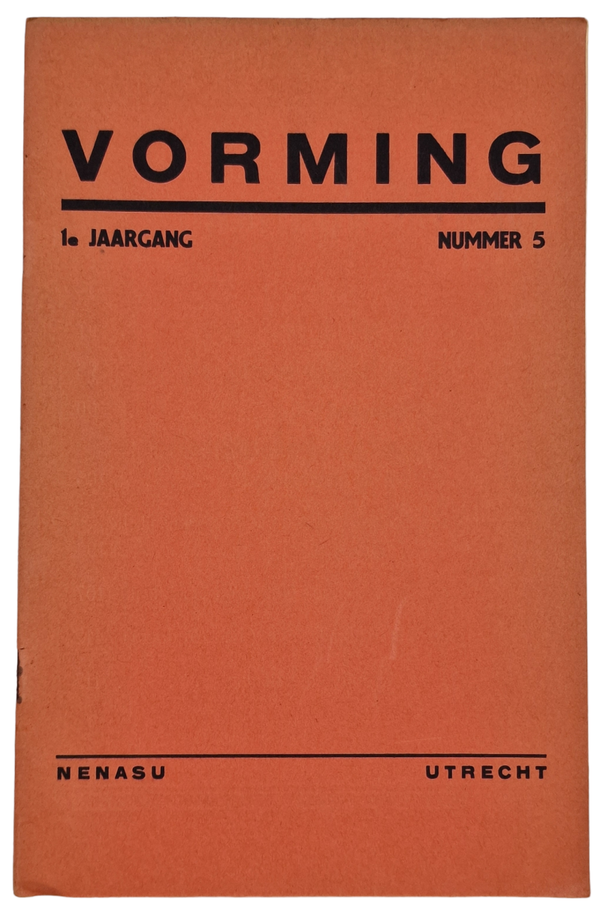 Original WW2 Dutch Collaboration NSB Magazine - Vorming 1st year No. 5 (1936)