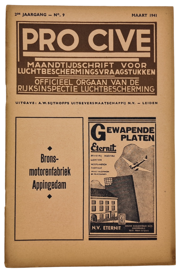 Original WW2 Dutch  Brochure - LBD Pro Cive 2nd year No. 9 (1941)