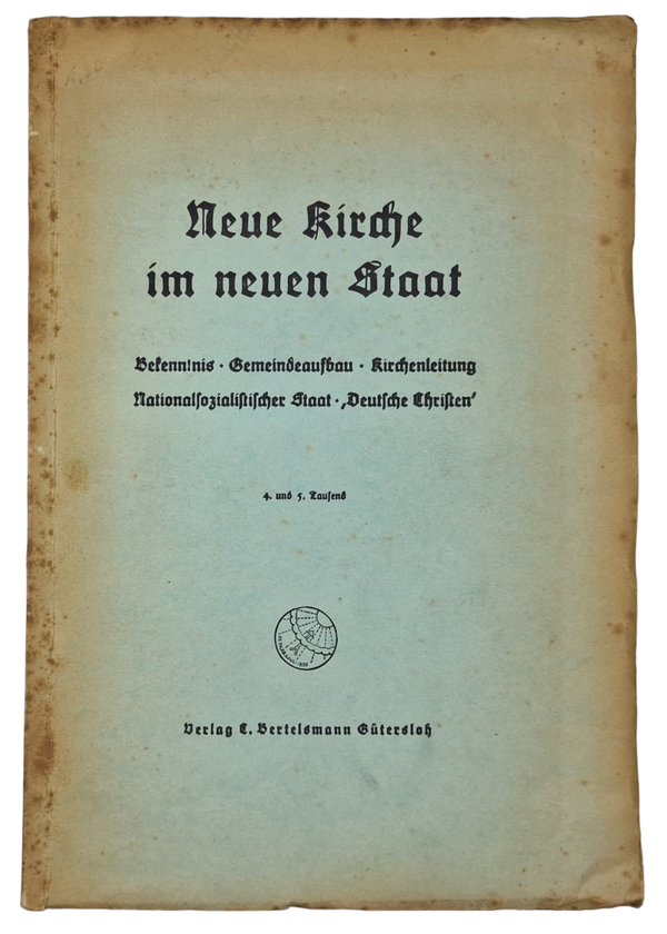 Original WW2 German Book - Neue Kirche im neuen Staat (1933)