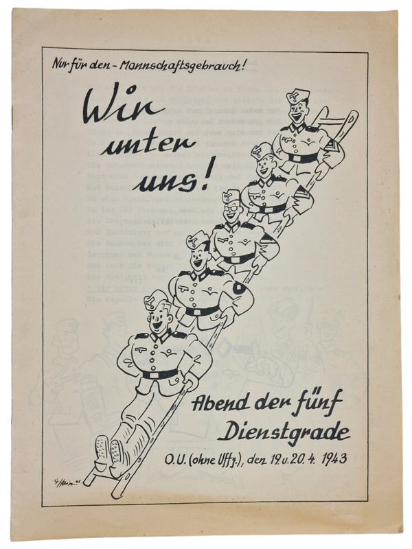 Original WW2 German Document - Christmas Bierzeitung Weihnachten, Borki, Poland (1943)