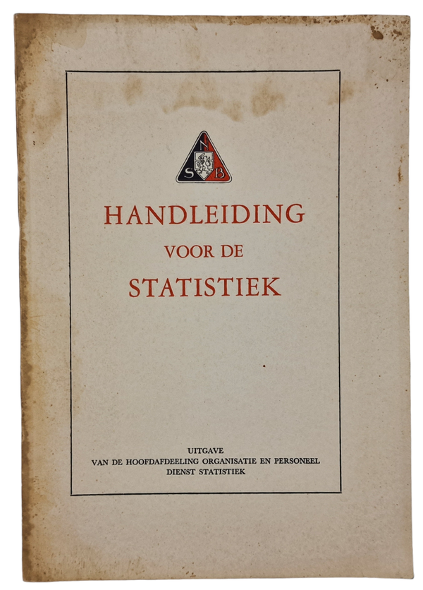 Original WW2 Dutch NSB Collaboration Brochure - Handleiding voor de Statistiek (1943)