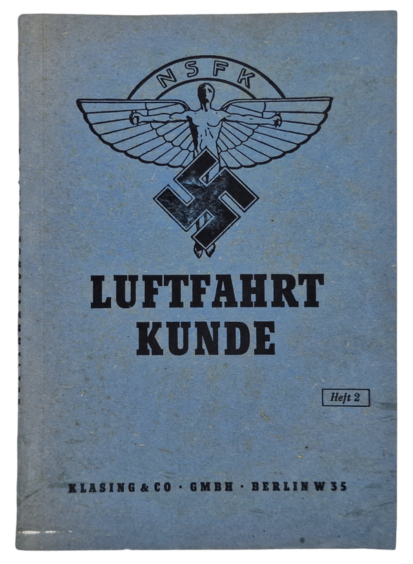 Original WW2 German NSFK Brochure - Luftfahrtkunde Heft 2 NS Fliegerkorps (1944)