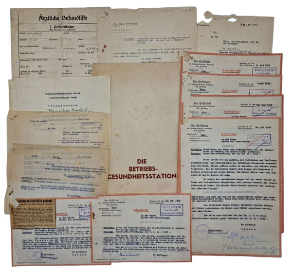 Original WW2 German Document - Die Betriebsgesundheitsstation, Kinderheim Rendsburg (1941)