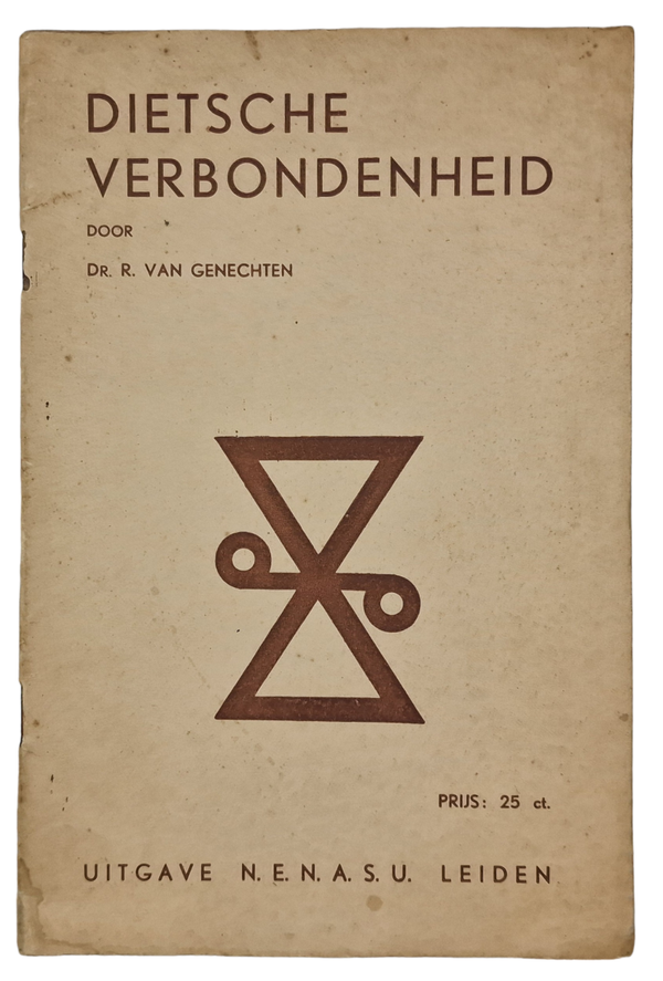 Original WW2 Dutch Collaboration NSB brochure - Dietsche Verbondenheid, Dr. R. van Genechten