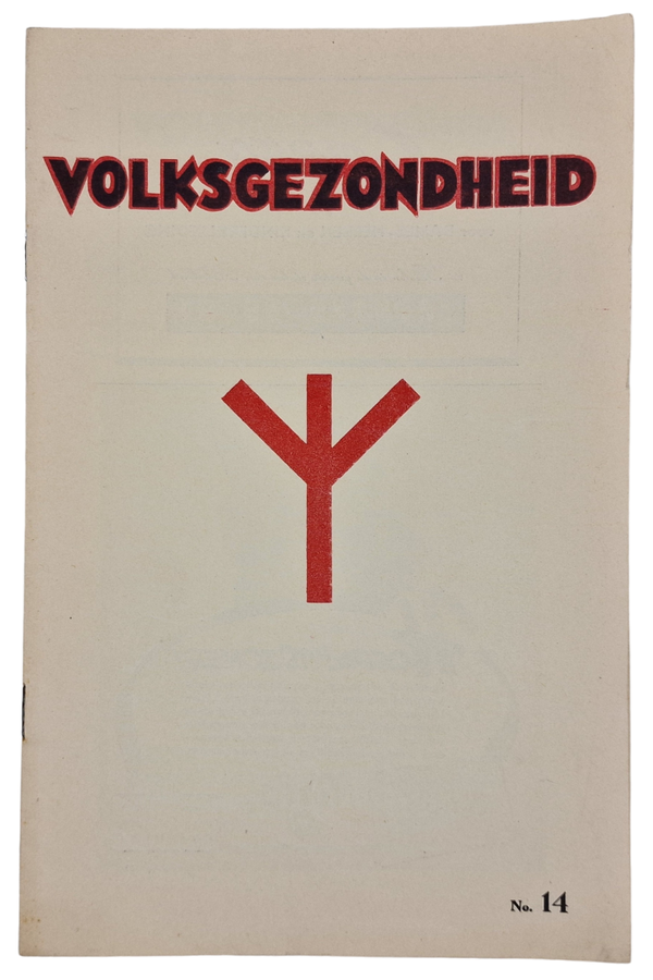 Original WW2 Dutch Collaboration NSB Magazine - Volksgezondheid Orgaan van Medisch Front 2nd Year No. 14 (1942)