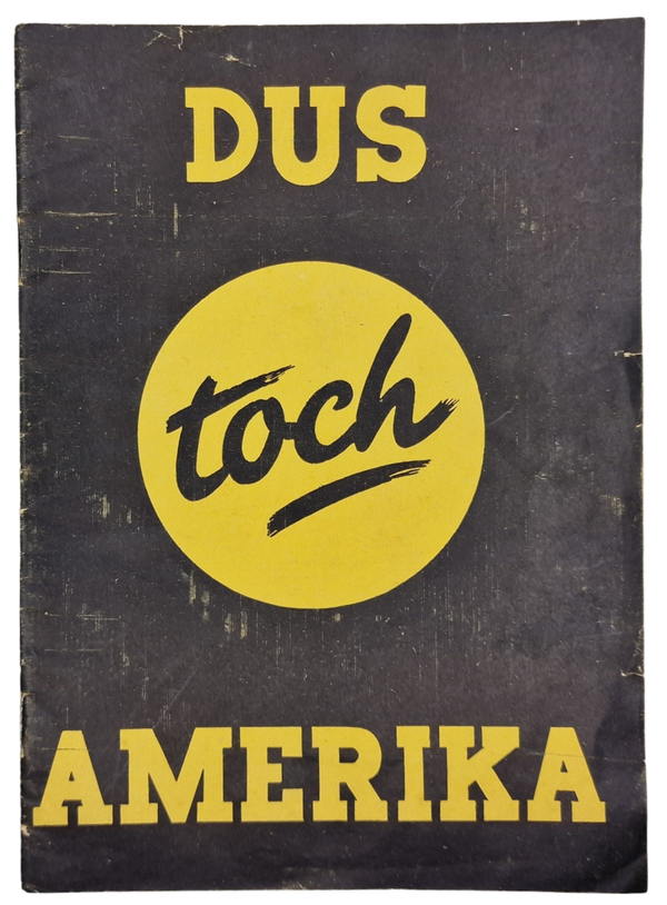 Original WW2 Dutch Collaboration NSB Brochure - Dus toch Amerika (1942)
