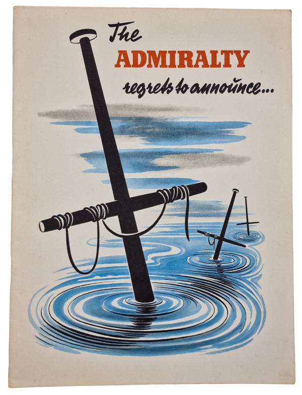 Original WW2 Dutch Collaboration NSB Brochure - The admiralty regrets to announce... (1941)