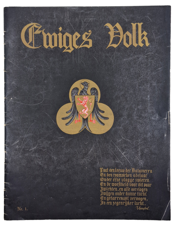 Original WW2 German Brochure - Ewiges Volk No. 1. Wolfgang Ispert, Soest (1941)