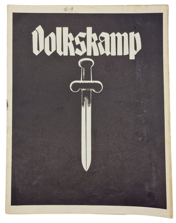 Original WW2 Flemish Collaboration Magazine - Volkskamp, 5th-year Nr. 3 (1941)