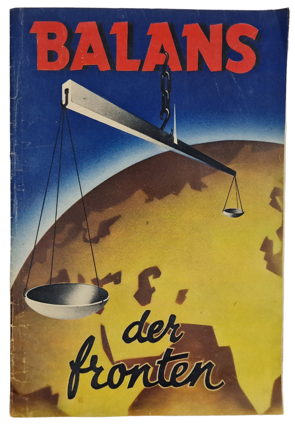Original WW2 Dutch Collaboration NSB Brochure - Balans der Fronten (1943)