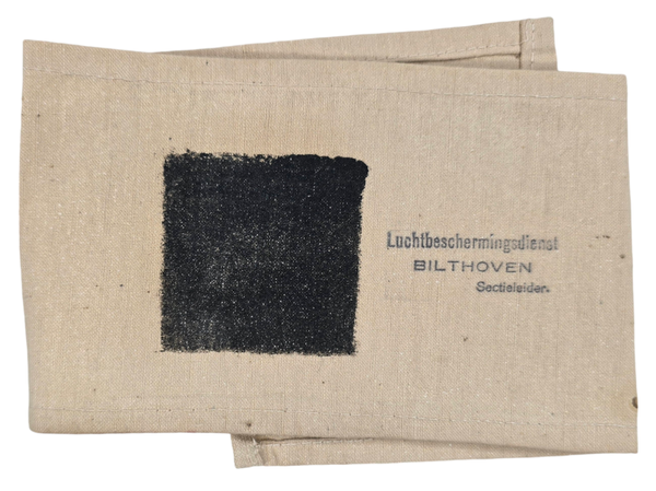 Original WW2 Dutch LBD Armband - Luchtbeschermingsdienst Bilthoven Sectieleider armband