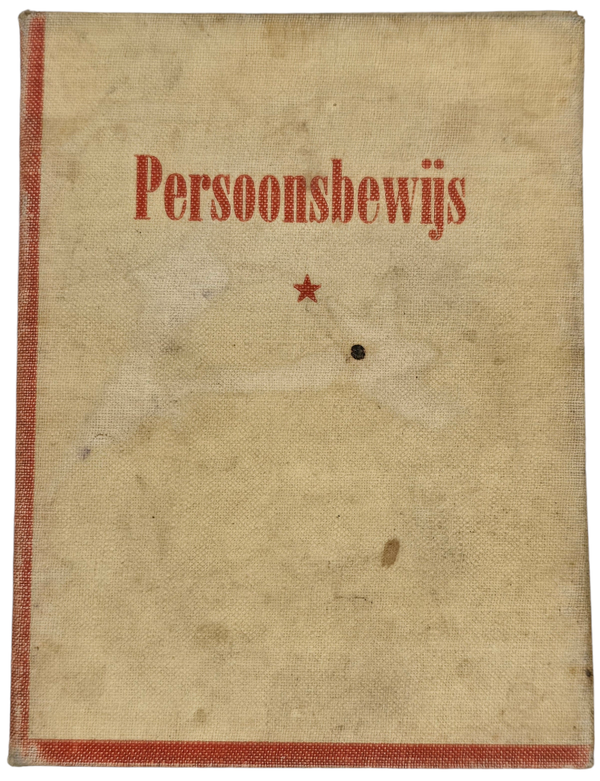 Original WW2 Dutch Document - Persoonsbewijs cover Aerdenhout