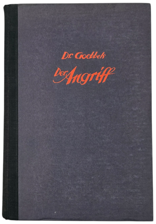 Original WW2 German Book - Der Angriff, Aufsätze aus der Kampfzeit, Joseph Goebbels (1943)