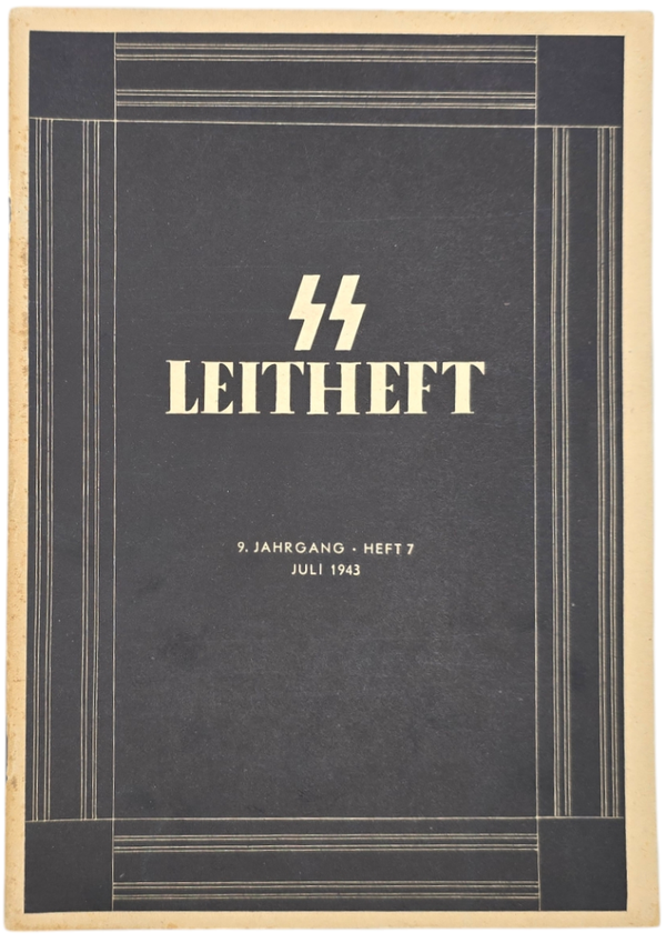 Original WW2 German Waffen SS Brochure - SS Leitheft 9th Year No. 7 (1943)