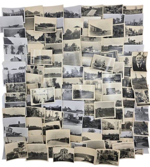 Original WW2 German Waffen SS Photo - Large 3rd SS Panzer Division Totenkopf campaign in France & Russia set (1940 1942)