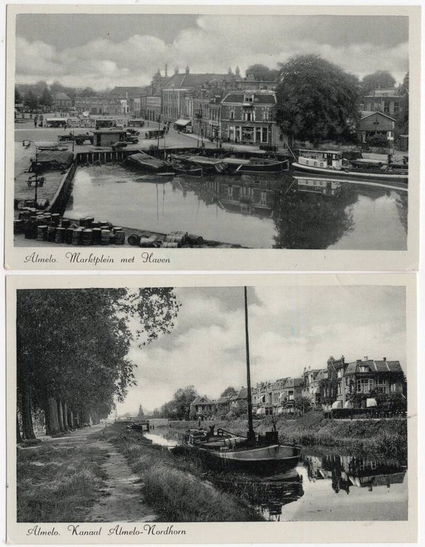 Original WW2 German Dutch Postcard - Feldpost letter Almelo 2x (1944)