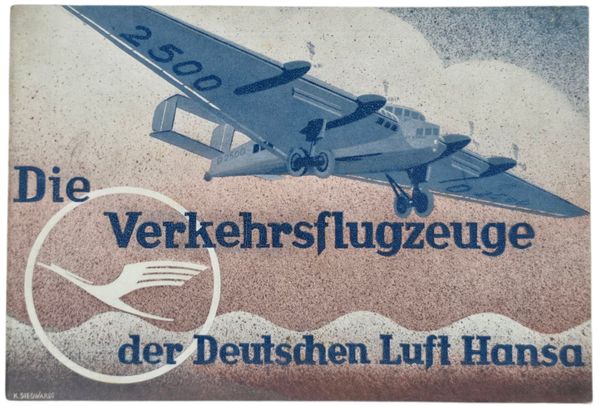 Original German Document - Deutsche Lufthansa Die Verkehrsflugzeuge der Deutschen Luft Hansa (1928)