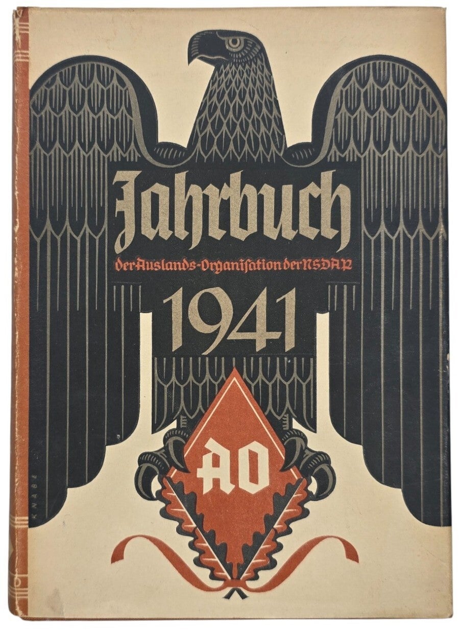 Original WW2 German AO Book - Jahrbuch der Auslands-Organisation der NSDAP für die Seeschiffahrt (1941)