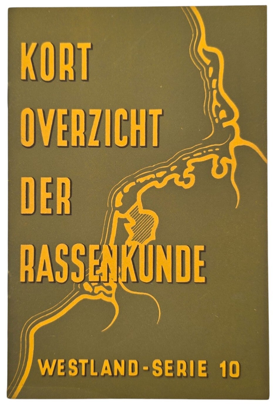 Original WW2 Dutch NSB Collaboration Brochure - Westland serie 10, Kort overzicht der Rassenkunde, Dr. Hans F. Günther (1943)