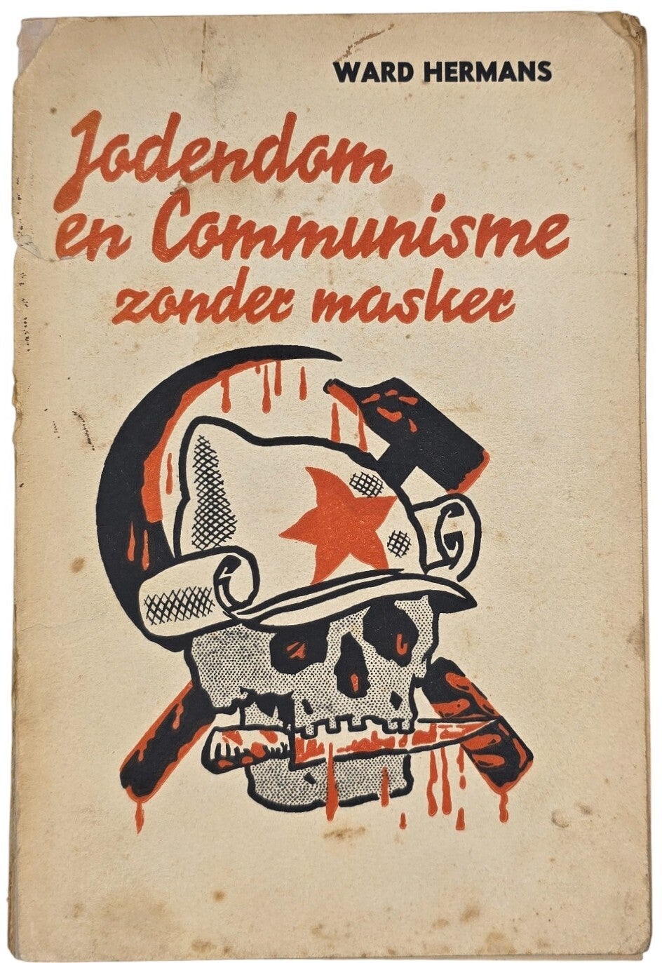 Original WW2 Flemish Antisemitic Book - Jodendom en Communisme zonder masker, Ward Hermans (1936)