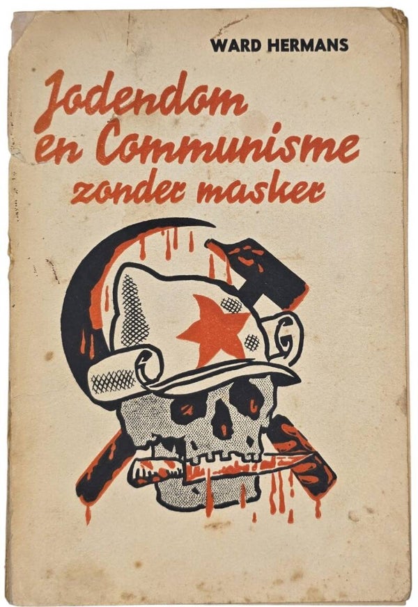 Original WW2 Flemish Antisemitic Book - Jodendom en Communisme zonder masker, Ward Hermans (1936)