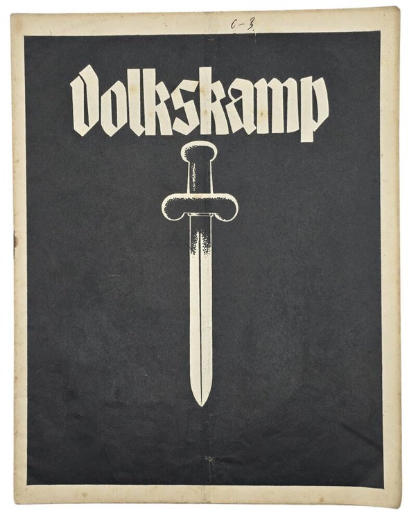 Original WW2 Flemish Collaboration Magazine - Volkskamp, 6th-year Nr. 3 (1942)