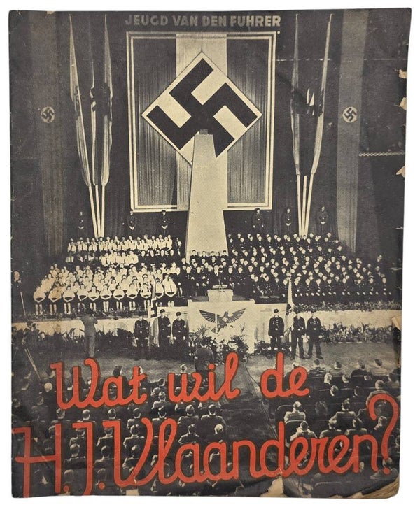 Original WW2 Flemish HJ Brochure - Wat wil de HJ Vlaanderen? (1943)