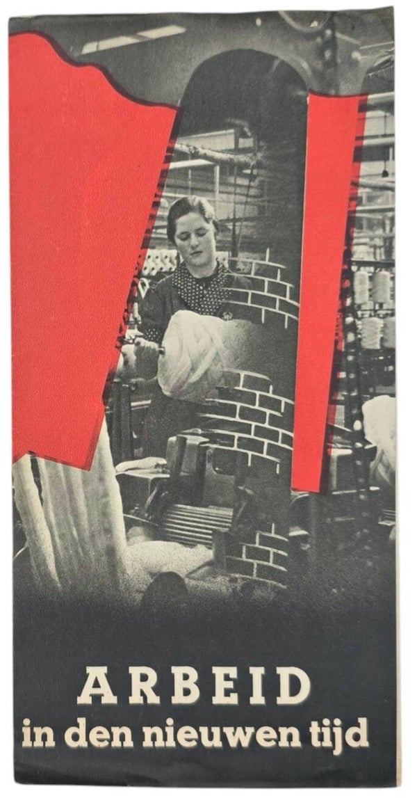 Original WW2 Dutch Collaboration NSB Document - NVV Arbeid in den nieuwen tijd (1941)