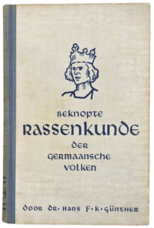 Original WW2 Dutch Collaboration NSB Book - Beknopte Rassenkunde der Germaansche Volken, Dr. Hans F. K. Günther (1942)