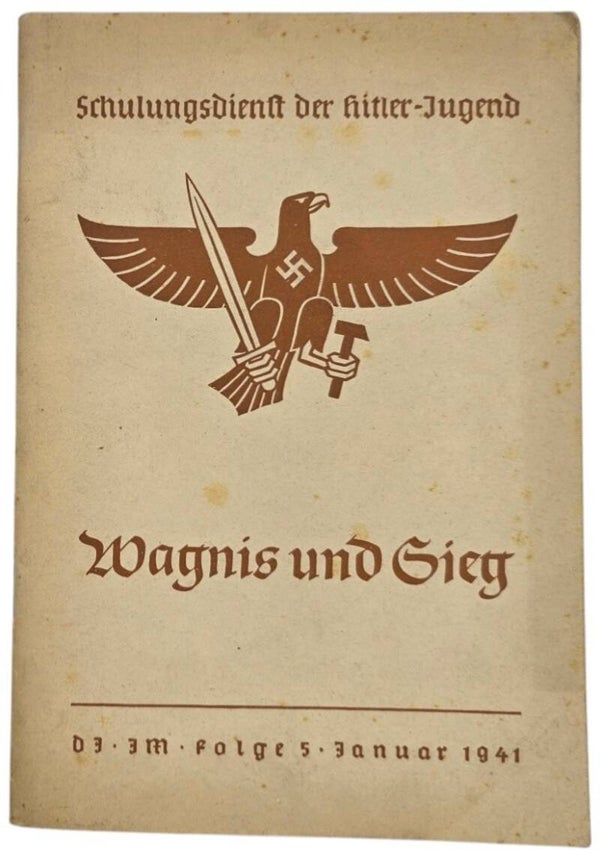 Original WW2 German HJ Magazine - Schulungsdienst der Hitlerjugend DJ Folge 5 (1941)