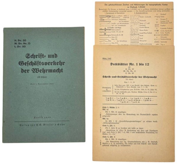 Original WW2 German Brochure - H. Dv. 30 Schrift und Geschäftsverkehr der Wehrmacht (1939)