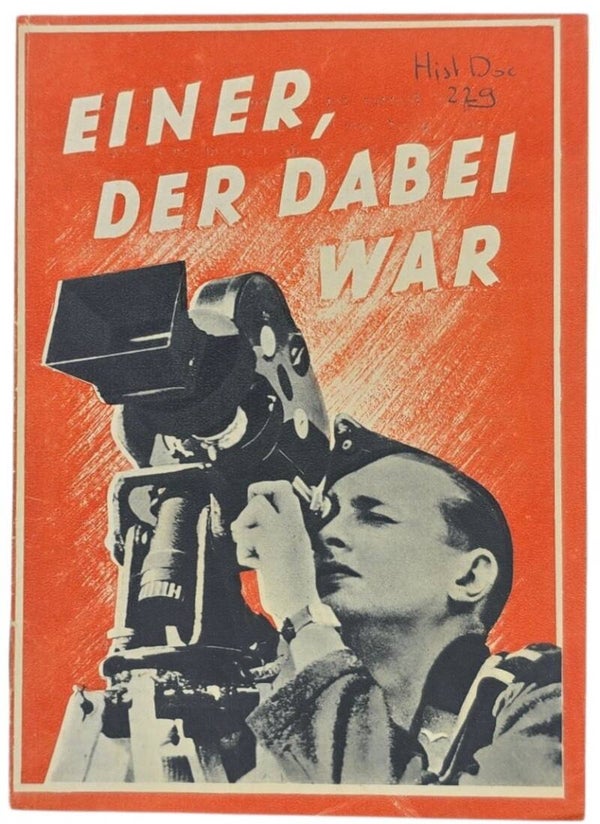 Original WW2 Dutch Brochure - Der Degeto Weltspiegel advertisement ''Einer, der dabei war'' (1940)