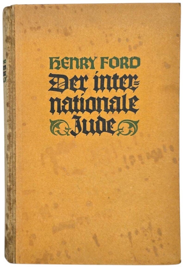 Original WW2 German Anti-semitic Book - Der Internationale Jude, Henry Ford (1922)